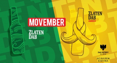 Започна кампањата Movember на Златен Даб под мотото „На здравје, за машкото здравје!