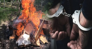 Инспектор во Македонска Каменица запалил службени документи и предизвикал пожар во дворот на станицата