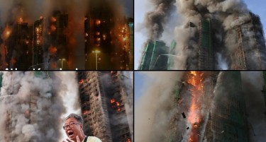 ГОРАТ ОБЛАКОДЕРИ ВО ХОНГ КОНГ - четворица загинати, се стравува дека има заробени луѓе во зградите (ВИДЕО)