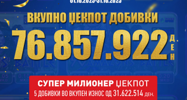ВИДЕОЛОТАРИЈА КАСИНОС АВСТРИЈА: 1.250.000 ЕВРА ЗА ИСПЛАТЕНИ ДОБИВКИ ВО ОКТОМВРИ!