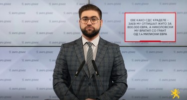 Манасиевски: Заев му отпишал жито за 800.000 евра, а Николовски му вратил со грант од 1,4 милиони евра