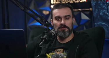 (ВИДЕО) Нападната екипата на „Инфомакс“ во живо, лицето удирало со чаши, и го нападнало новинарот Милошевски