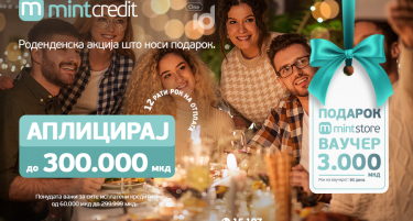Минт Кредит - Роденденска акција што носи подарок